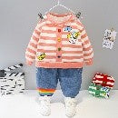 AO0519-124 طقم جينز قطعتين مبطن فرو بالكامل