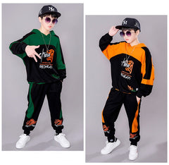 AO0508-110 طقم رياضة قطني قطعتين ( بلوزة + بنطلون)