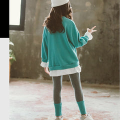 AO0519-79 بدلة رياضية عصرية قطنية ( بلوزة + فيزون) جودة ممتازة