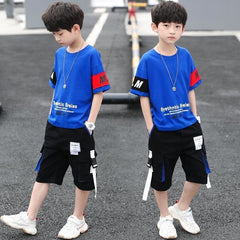 AO0402-76 طقم سبورت ولادي قطعتين ( بلوز + شورت)