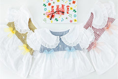 AO0402-07 طقم بناتي ( قميص + بنطلون شورت)