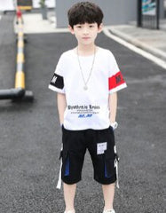 AO0402-76 طقم سبورت ولادي قطعتين ( بلوز + شورت)