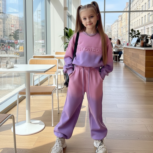 RM171223-20 طقم قطني تقيل خريفي شتوي ( بلوزة + بنطلون)