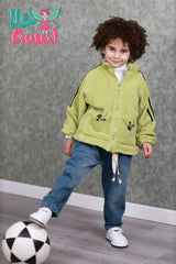 SSN040924-14 طقم شتوي تقيل مبطن بالكامل ( جكيت + بنطلون جينز مبطن )