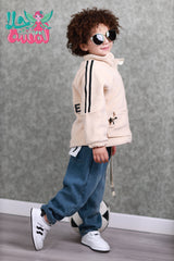 SSN040924-14 طقم شتوي تقيل مبطن بالكامل ( جكيت + بنطلون جينز مبطن )