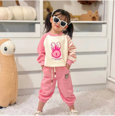 SSN040924-43 طقم ولادي قطن دافي خريفي ربيعي قطعتين (بلوزة + بنطلون )