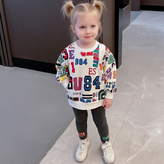 AS-2096G طقم سبورت قطني بالوان مميزة وخامة مريحة ( بلوزة فلو + فيزون)