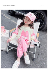 SSN040924-42  طقم ولادي قطن دافي خريفي ربيعي قطعتين (بلوزة + بنطلون )