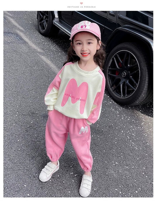 SSN040924-42  طقم ولادي قطن دافي خريفي ربيعي قطعتين (بلوزة + بنطلون )