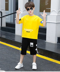 AO0402-76 طقم سبورت ولادي قطعتين ( بلوز + شورت)