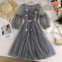 AO0524-08 فستان صبايا ناعم حجم واحد مناسب من ( 45-62 كغم)